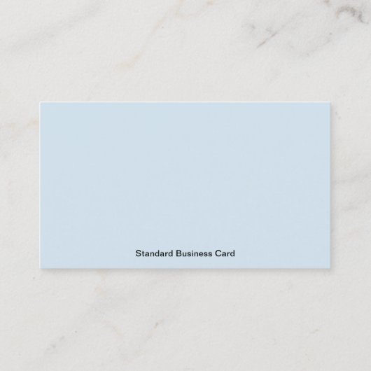 Standaard lichtblauw visitekaartje (Achterkant)
