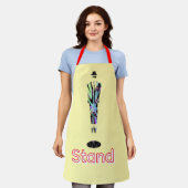 Standaard Logo Solitaire Man Geel Schort (Gedragen)