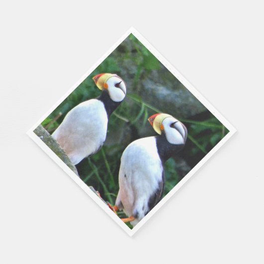 Standaard Luncheon papieren servetten w / papegaai (Hoek)