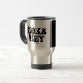 Standaard Man permanent Beer Reisbeker (Voorkant links)