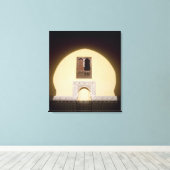 Standaard Marokkaans venster Canvas Afdruk (Insitu (Houten vloer))