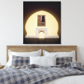 Standaard Marokkaans venster Canvas Afdruk (Insitu (Slaapkamer))