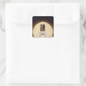 Standaard Marokkaans venster Vierkante Sticker (Tas)