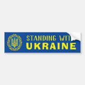 STANDAARD MET OEKRAÏNE BUMPERSTICKER (Voorkant)