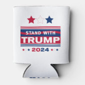 Standaard met Trump~2024~MAGA Blikjeskoeler (Voorkant)