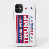 Standaard met Trump~2024~MAGA Case-Mate iPhone Case (Achterkant)