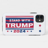 Standaard met Trump~2024~MAGA Case-Mate iPhone Case (Achterkant (horizontaal))