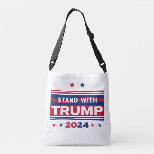 Standaard met Trump~2024~MAGA Crossbody Tas (Achterkant)