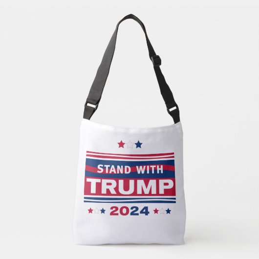 Standaard met Trump~2024~MAGA Crossbody Tas (Voorkant)