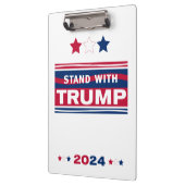 Standaard met Trump~2024~MAGA Klembord (Links)
