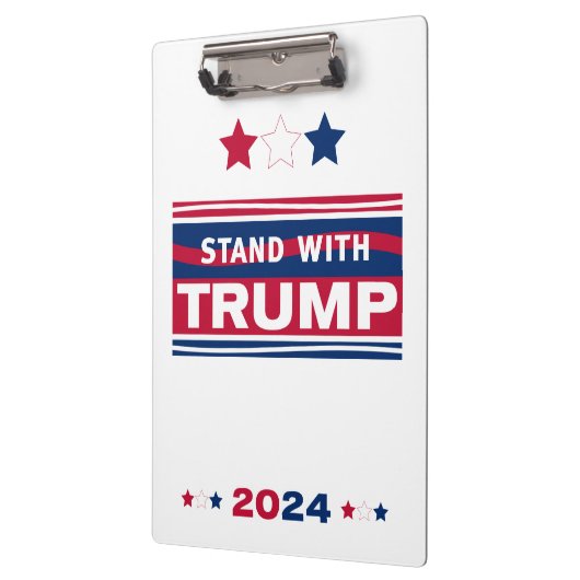 Standaard met Trump~2024~MAGA Klembord (Links)