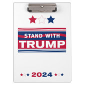 Standaard met Trump~2024~MAGA Klembord (Voorkant)