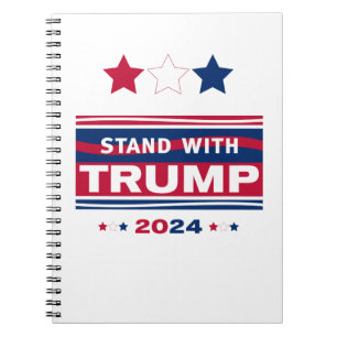 Standaard met Trump~2024~MAGA Notitieboek