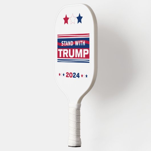 Standaard met Trump~2024~MAGA Pickleball Paddle (Links)