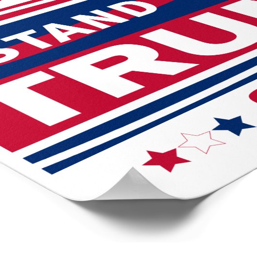 Standaard met Trump~2024~MAGA Poster (Hoek)