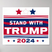 Standaard met Trump~2024~MAGA Poster (Voorkant)