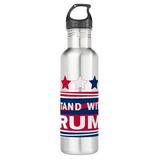 Standaard met Trump~2024~MAGA Waterfles (Voorkant)