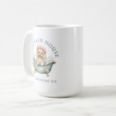 Standaard Miniatuur Poodle Hond Kapsalon Mok (Voorkant links)