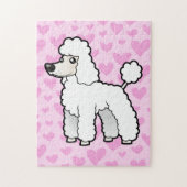 Standaard / Miniatuur / Speelgoed poedel liefde Legpuzzel (Verticaal)