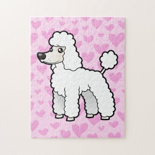 Standaard / Miniatuur / Speelgoed poedel liefde Legpuzzel (Verticaal)