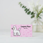 Standaard/Miniatuur/Speelgoed Poodle Love (puppy c Visitekaartje (Staand voorkant)