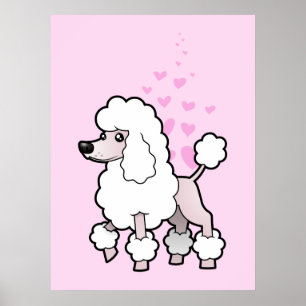 Standaard/Miniatuur/Speelgoed Poodle Love (show cu Poster