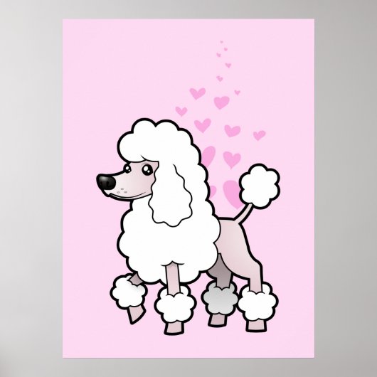 Standaard/Miniatuur/Speelgoed Poodle Love (show cu Poster (Voorkant)