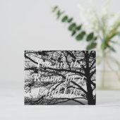 Standaard Natuur zwart-wit Briefkaart (Staand voorkant)