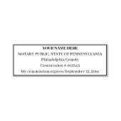 Standaard notaris openbare zegel gepersonaliseerde  zelfinktende stempel (Design)