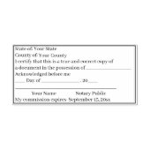 Standaard Notaris publiek kopie certificatie stemp Zelfinktende Stempel (Design)