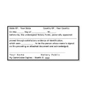 Standaard notaris publieke erkenningsstempel zelfinktende stempel (Design)