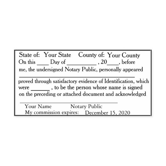 Standaard notaris publieke erkenningsstempel zelfinktende stempel (Design)