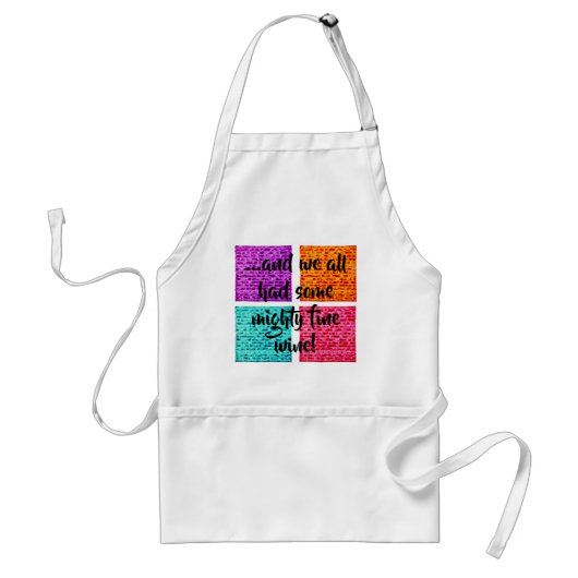 Standaard Passover Mighty Fine Wine Apron Schort (Voorkant)
