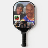 Standaard Pickleball Paddle, Kleur: Wit, Hoesje: R Paddle (Achterkant)