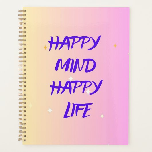 Standaard Planner – Motiverend Dagboek (Voorkant)