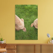 Standaard poedel 5 canvas afdruk (Insitu (Woonkamer))