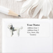 Standaard poedel Adresetiketten Etiket (Insitu)