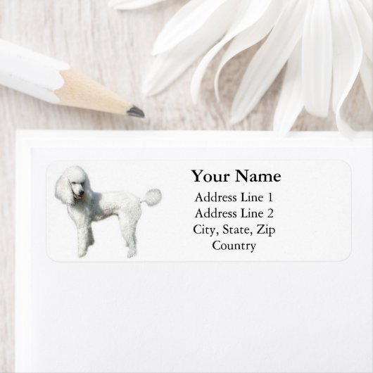 Standaard poedel Adresetiketten Etiket (Insitu)