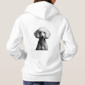 Standaard Poedel Elegant Hoodie (Achterkant)