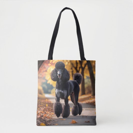 Standaard Poedel Elegante Schouder Canvas tas (Voorkant)