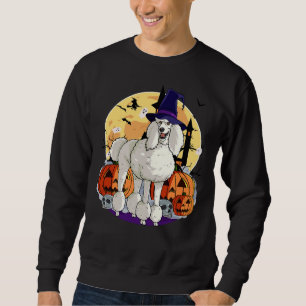 Standaard Poedel Halloween Heksenpompoen Trui