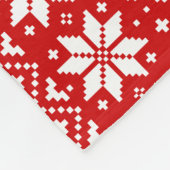 Standaard Poedel Hond Silhouetten Kerstpatroon Fleece Deken (Hoek)