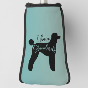 Standaard poedel Ik heb standaard hond silhouet Golfheadcover