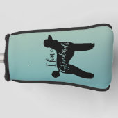 Standaard poedel Ik heb standaard hond silhouet Golfheadcover (Voorkant)