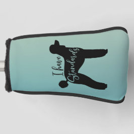 Standaard poedel Ik heb standaard hond silhouet Golfheadcover