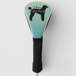 Standaard poedel Ik heb standaard hond silhouet Golfheadcover