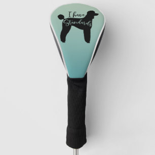 Standaard poedel Ik heb standaard hond silhouet Golfheadcover