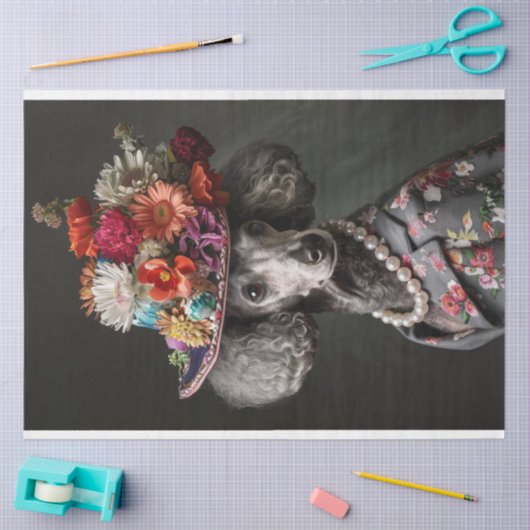 Standaard poedel van High Society Decoupage Tissuepapier (Craft)