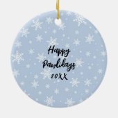 Standaard poedel We hebben standaard hond silhouet Keramisch Ornament (Achterkant)