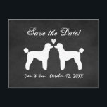 Standaard Poedels Chalkboard Bruiloft Save the Dat Aankondigingskaart<br><div class="desc"></div>